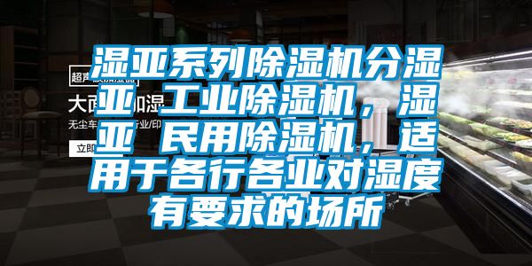 濕亞系列除濕機(jī)分濕亞 工業(yè)除濕機(jī)，濕亞 民用除濕機(jī)，適用于各行各業(yè)對(duì)濕度有要求的場(chǎng)所