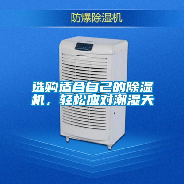 選購適合自己的除濕機，輕松應對潮濕天