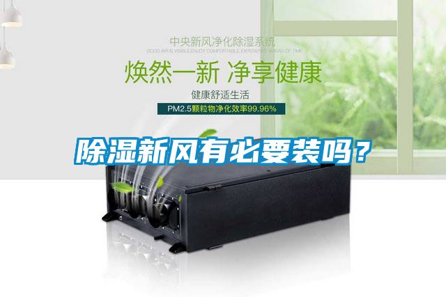 除濕新風(fēng)有必要裝嗎？