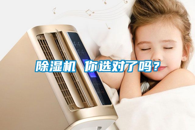 除濕機 你選對了嗎？