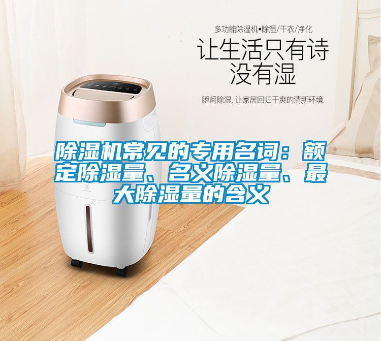 除濕機常見(jiàn)的專(zhuān)用名詞：額定除濕量、名義除濕量、最大除濕量的含義
