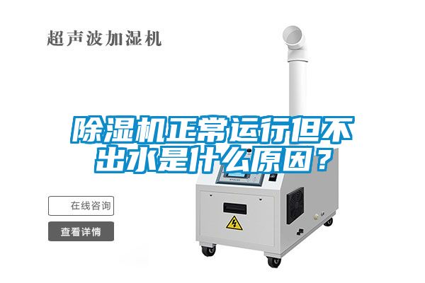 除濕機正常運行但不出水是什么原因？