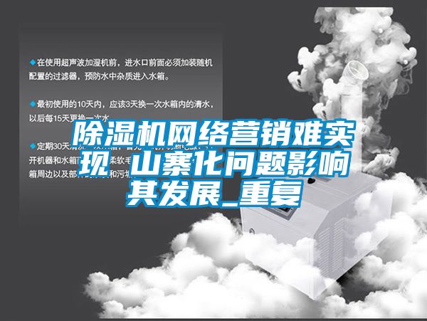 除濕機網(wǎng)絡營銷難實現(xiàn) 山寨化問題影響其發(fā)展_重復