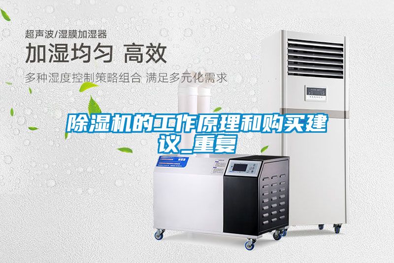 除濕機的工作原理和購買(mǎi)建議_重復