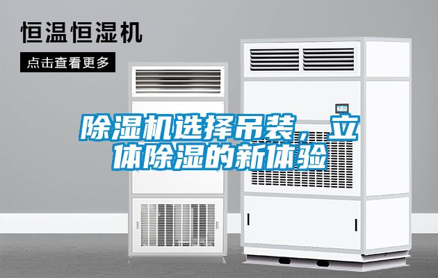 除濕機選擇吊裝，立體除濕的新體驗