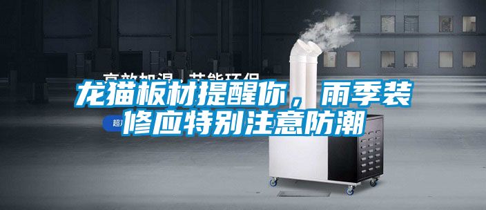 龍貓板材提醒你，雨季裝修應特別注意防潮