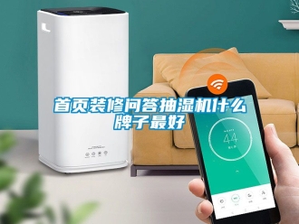 企業(yè)新聞首頁裝修問答抽濕機(jī)什么牌子最好