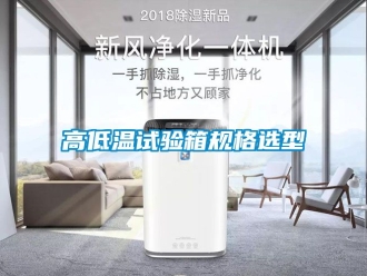 常見問題高低溫試驗箱規(guī)格選型