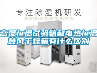 知識百科高溫恒溫試驗(yàn)箱和電熱恒溫鼓風(fēng)干燥箱有什么區(qū)別