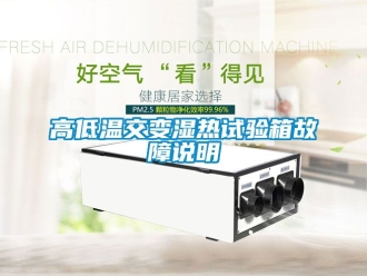 常見(jiàn)問(wèn)題高低溫交變濕熱試驗(yàn)箱故障說(shuō)明