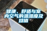 健康、舒適與室內空氣的溫濕度及焓值