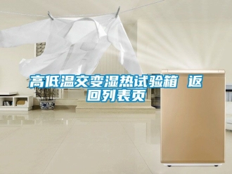 常見問(wèn)題高低溫交變濕熱試驗(yàn)箱 返回列表頁(yè)