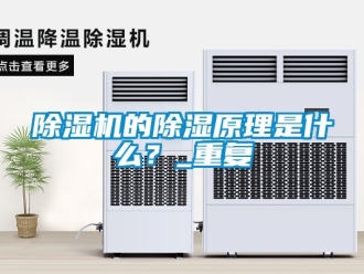企業(yè)新聞除濕機的除濕原理是什么？_重復(fù)