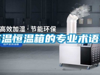 知識百科高溫恒溫箱的專業(yè)術(shù)語介