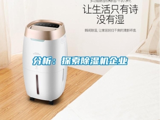 企業(yè)新聞分析：探索除濕機(jī)企業(yè)