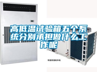 常見問題高低溫試驗箱五個系統(tǒng)分別承擔做什么工作呢