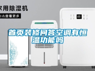 知識(shí)百科首頁(yè)裝修問答空調(diào)有恒溫功能嗎