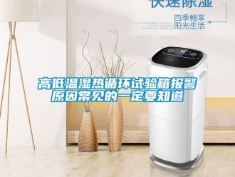 常見問題高低溫濕熱循環(huán)試驗箱報警原因常見的一定要知道