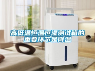 知識百科高低溫恒溫恒濕測試箱的重要環(huán)節(jié)是降溫